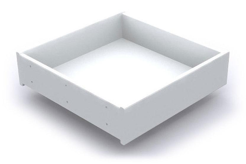 Dekorschubkasten in weiss mit dezenter Schattierung