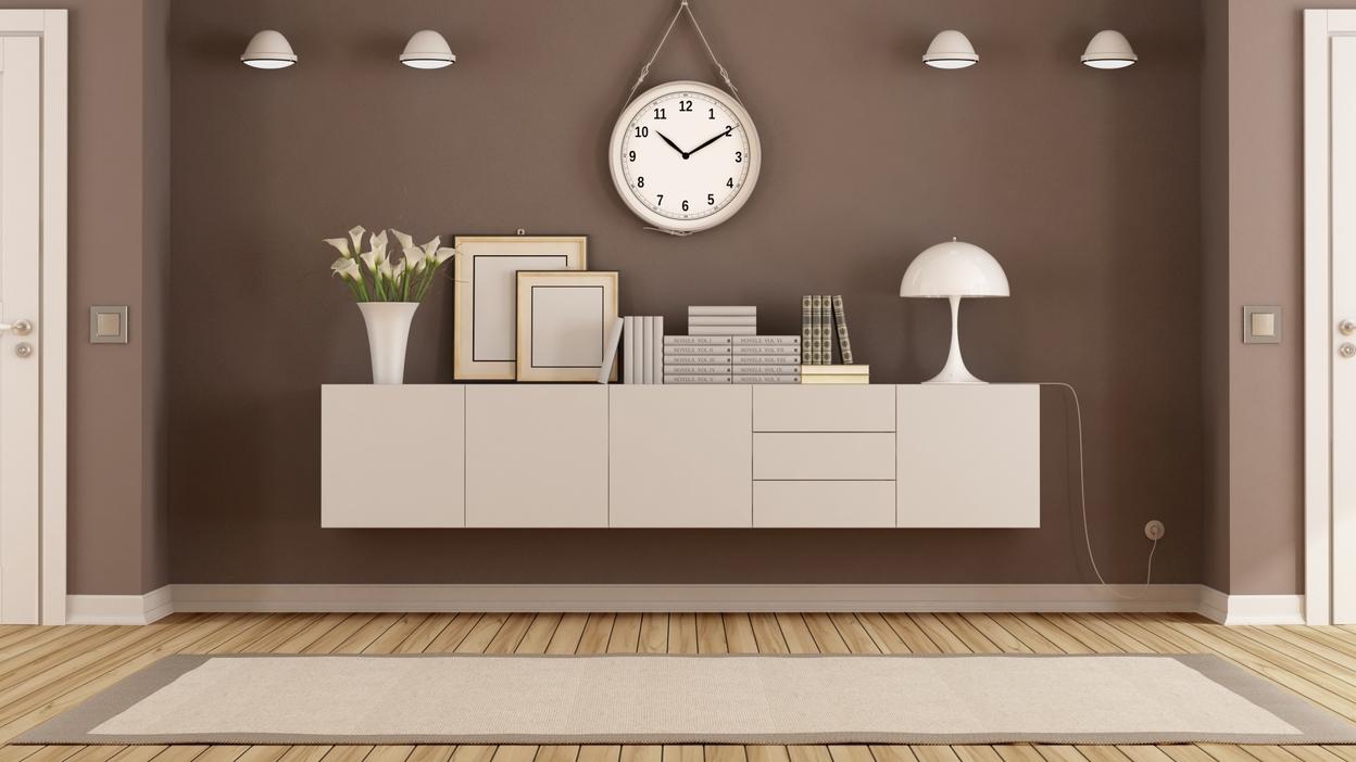 Hängeboard mit Dekoration